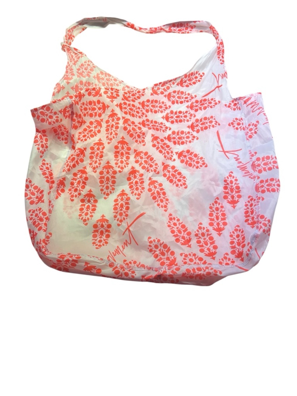 FREE PEOPLE MOVEMENT Tote with Coral Leaf Print